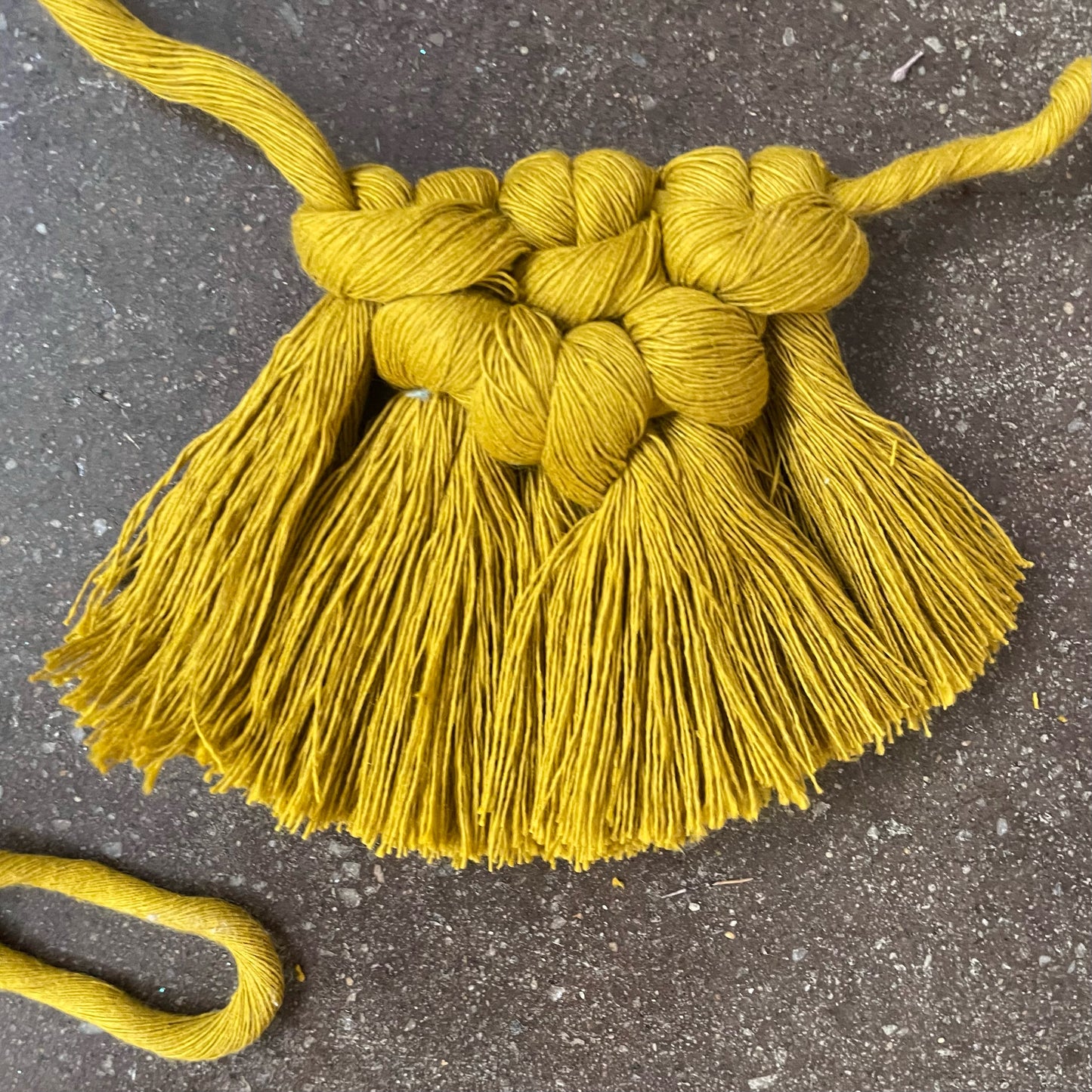 Spicy Yellow Festive Garland pennant close-up