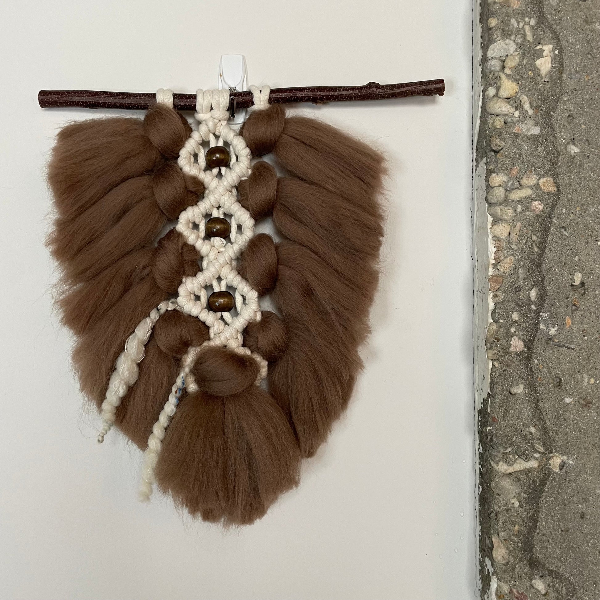 Plumage - Small - Tobacco - on white wall