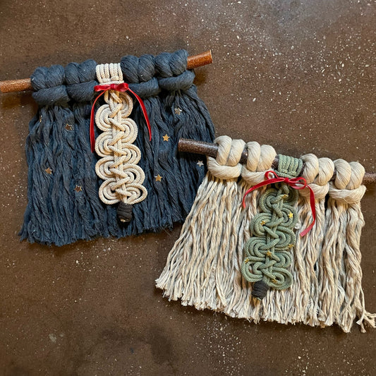 Winter Hygge Macramé Wall Hanging, 2 styles