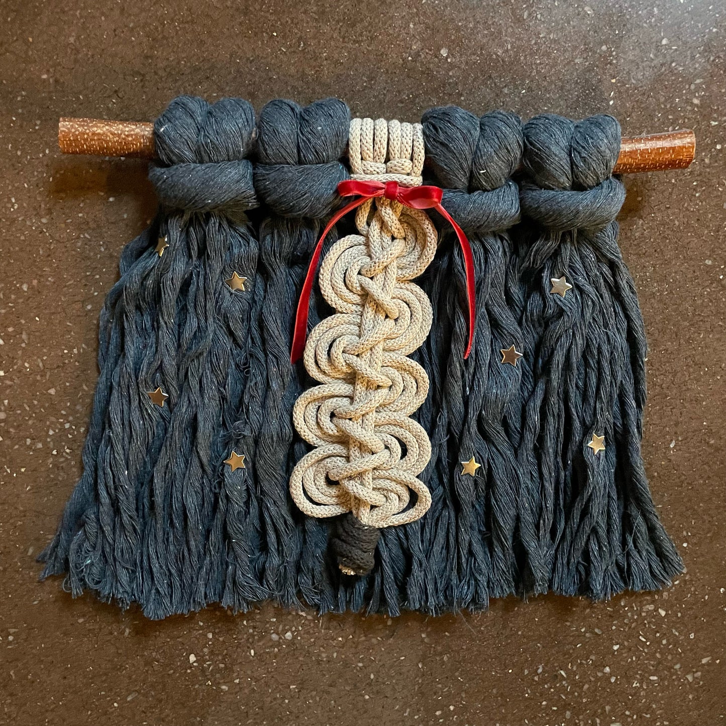 Winter Hygge Macramé Wall Hanging - Starry Night Noel