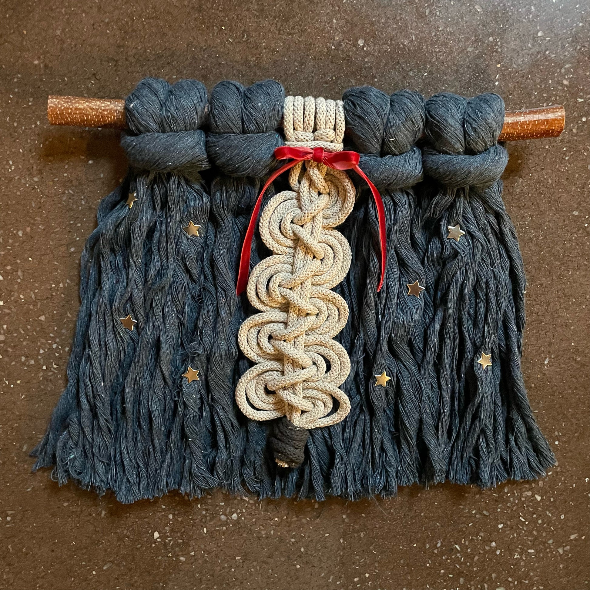 Winter Hygge Macramé Wall Hanging - Starry Night Noel