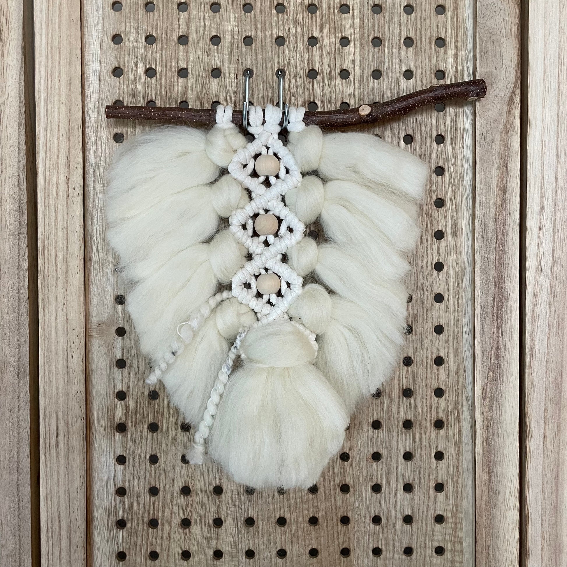 Plumage - Small - Natural - on natural wood panel